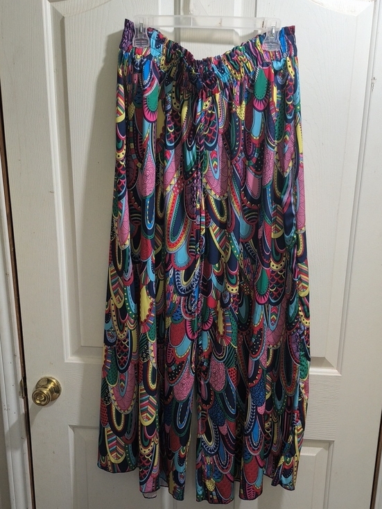 SHEIN Pants - SHEIN Multicolor Printed Wide Leg Pants